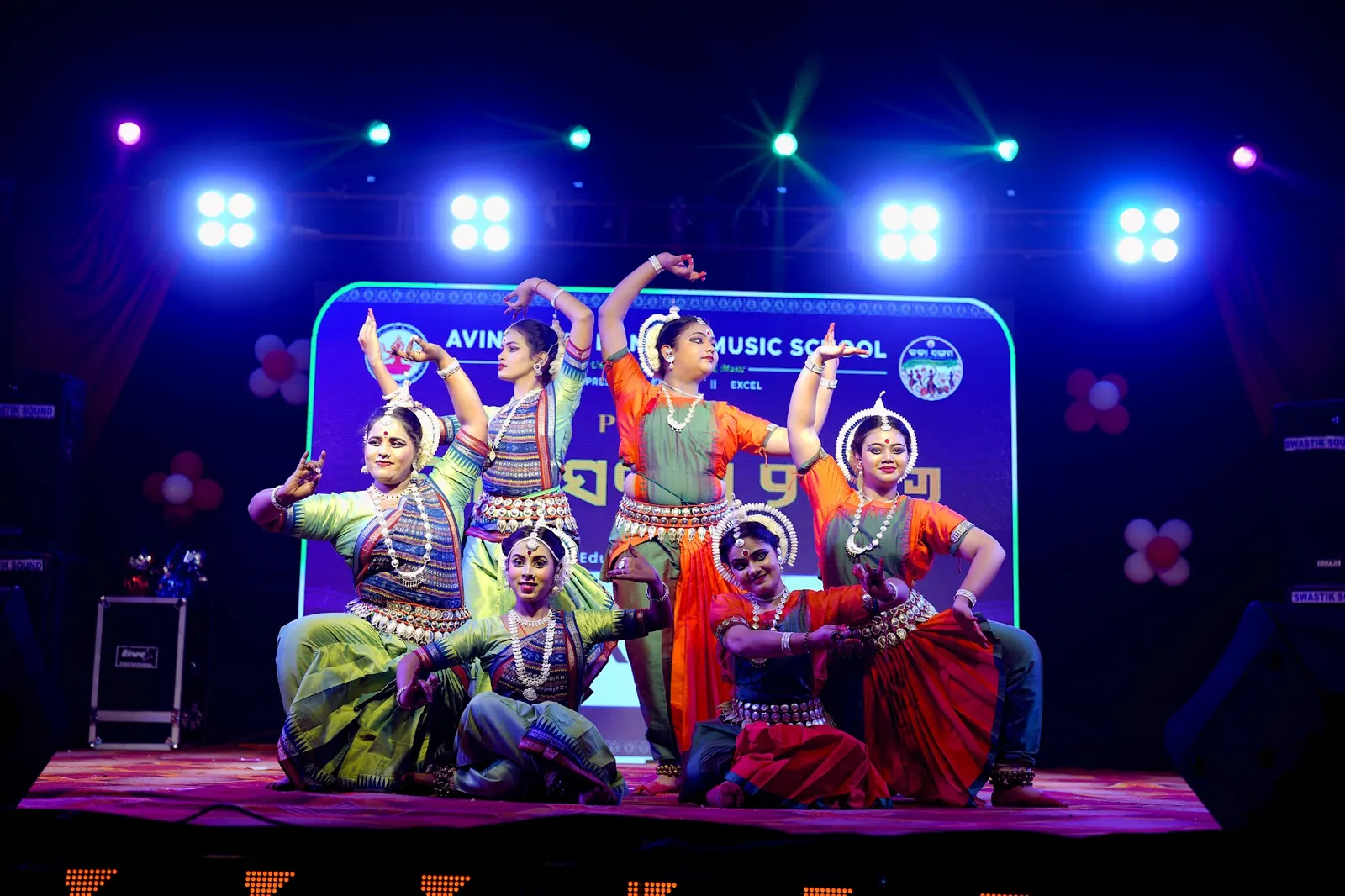 Group Odissi performance at Kala Sangam 1.O 2026